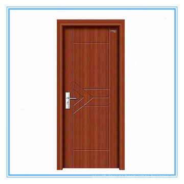 Hermoso diseño y puerta de madera / interior de PVC de alta calidad